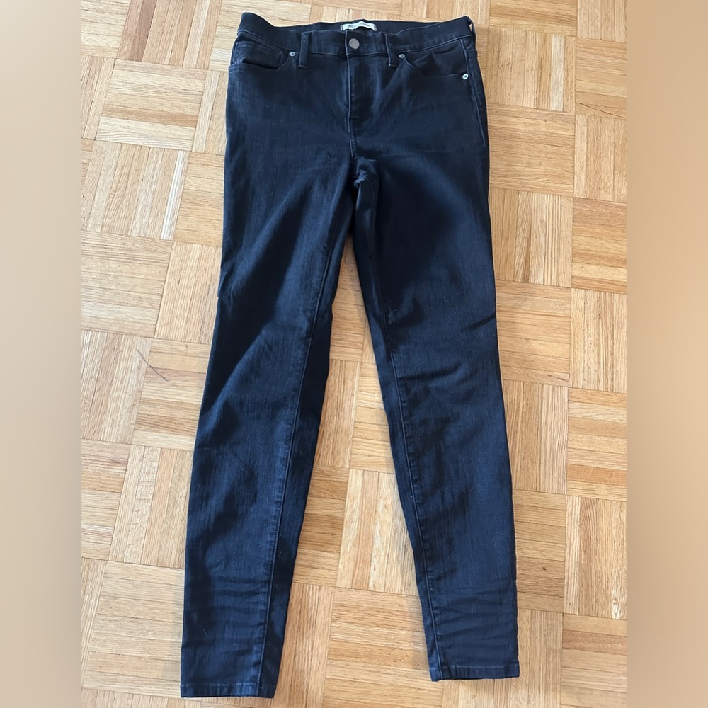 Madewell black skinny jeans